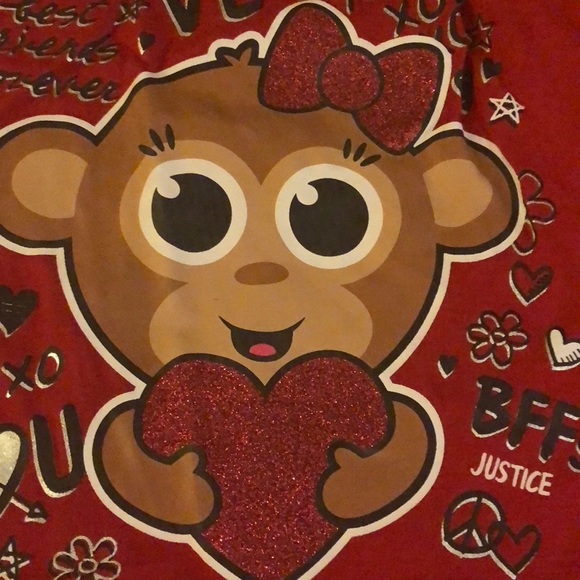 Justice monkey print pajama set - Picture 4 of 8